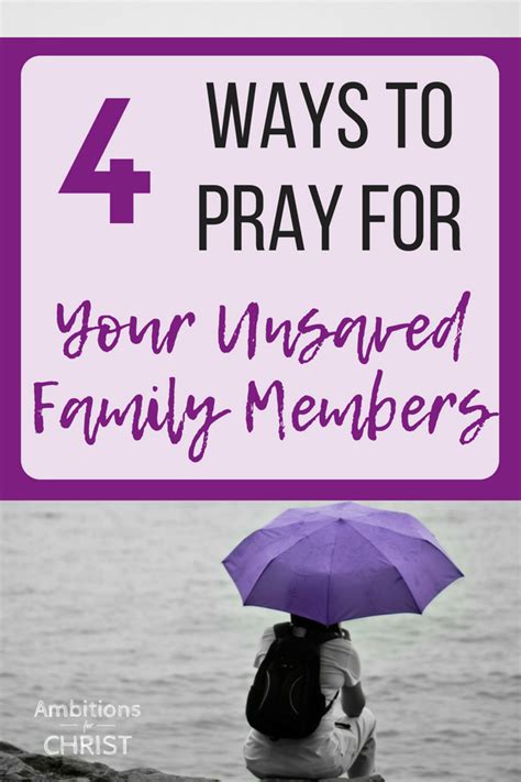 prayers for unsaved family members